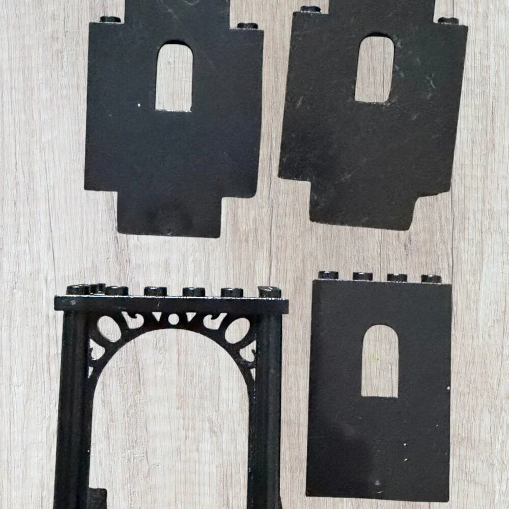 Vintage LEGO Castle Black Wall Panels Arch Lot 4pc 444 6080 Classic Era